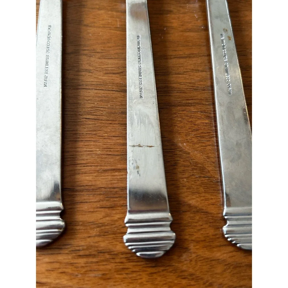 8 Oval Soup Spoons The Main Course MNF1 Glossy Stainless Flatware 7 1/4